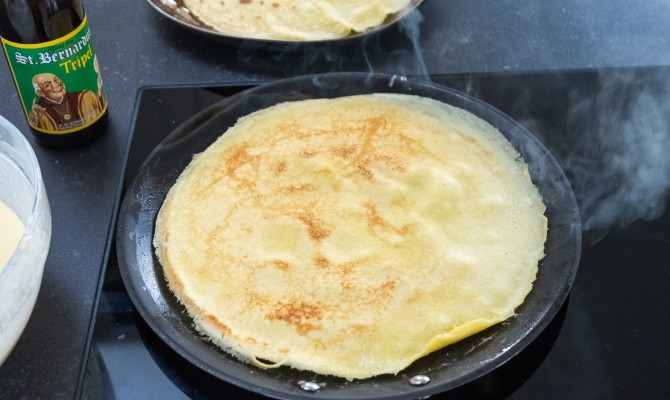 Pannenkoeken met St.Bernardus Pannenkoeken met St.Bernardus