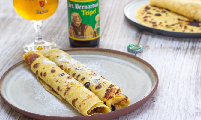 Pannenkoeken met St.Bernardus Pannenkoeken met St.Bernardus