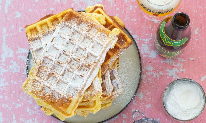 Waffles with St.Bernardus