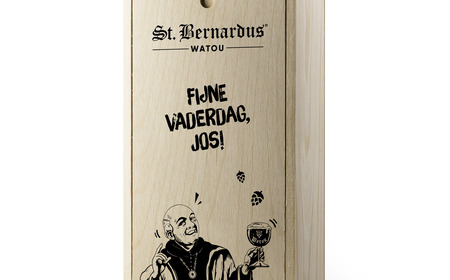 Personalized wooden box Abt 12  Tripel (75cl)